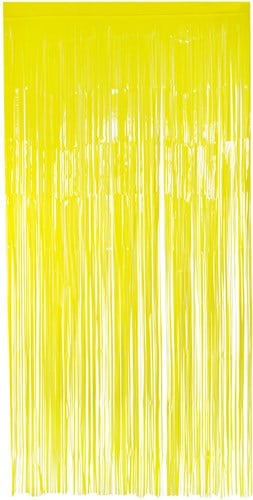 Deurgordijn Folie Neon Geel - 2x1mtr 