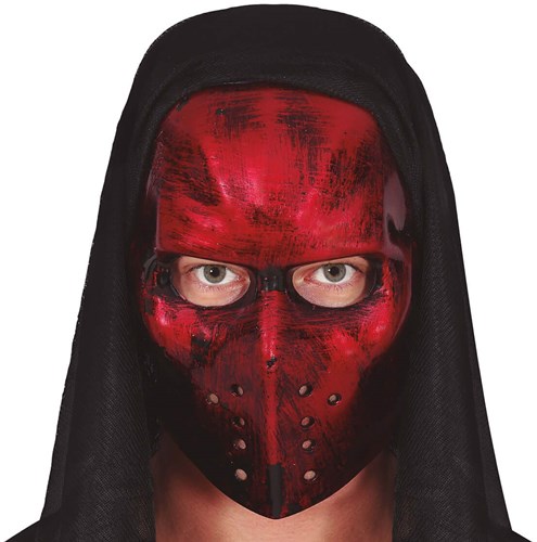 Halloween IJshockey Masker Rood