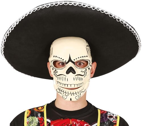 Masker Skull - Day of the Dead (PVC)
