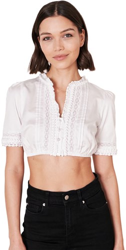 Dirndl Blouse Aleli Wit