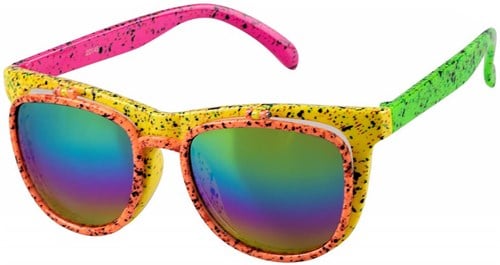Zonnebril Jaren 80 Hologram met klep