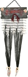 Halloween Hangdecoratie Skull met benen (142x50cm)