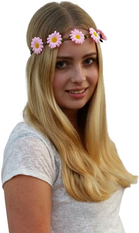 Haarbandje Bloemen Roze
