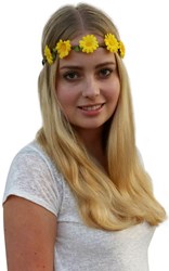 Haarbandje Bloemen Geel