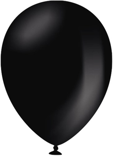 Ballonnen Zwart 30cm - 50st