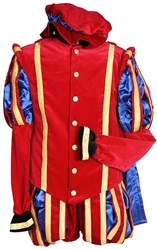 Pietenpak Malaga Fluweel met Cape Rood-Blauw