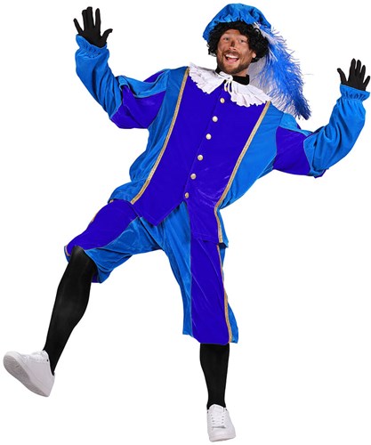 Pietenpak Carlos Polyester Fluweel Blauw/Turquoise