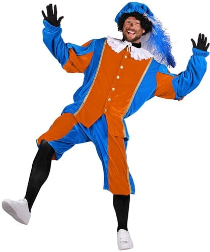 Pietenpak Carlos Polyester Fluweel Oranje/Turquoise