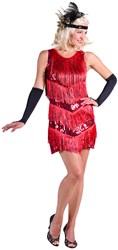 Charleston Jurk Dazzle Me Rood