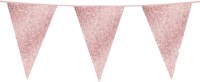 Glitter Vlaggenlijn Groot Rose Goud - 6m