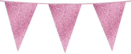 Glitter Vlaggenlijn Groot Baby Rose - 6m