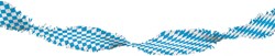 Draaiguirlande Oktoberfest Blauw-Wit 6mtr.