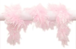 Boa Lurex Wit/Roze - 145cm