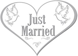 Deurbord Just Married