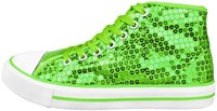 Pailletten Sneakers Lime Groen (zijkant)