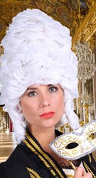 Pruik Madame de Pompadour Luxe Wit