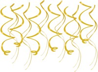 Hangdeco Swirl Goud 12st - 70cm