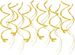 Hangdeco Swirl Goud 12st - 70cm