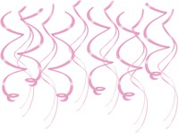 Hangdeco Swirl Roze 12st - 70cm
