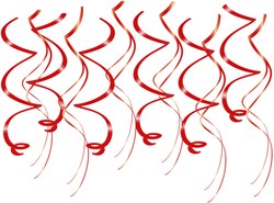 Hangdeco Swirl Rood 12st - 70cm