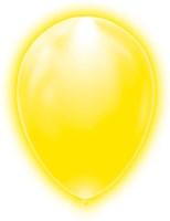 LED Ballonnen Geel (5 stuks) 