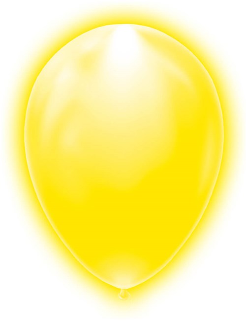 LED Ballonnen Geel (5 stuks) 