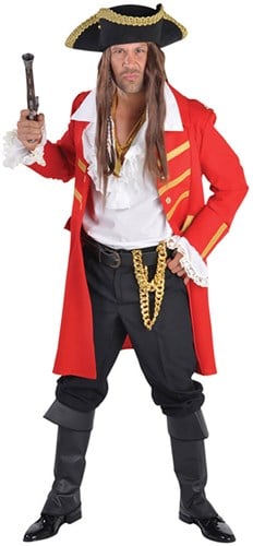 Heren Piratenjas Rood