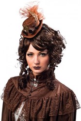 Mini Hoedje Steampunk Bruin Luxe