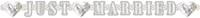 Letterslinger Just Married Ringen - 2m