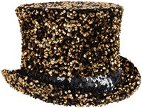Hoge Hoed Goud Pailletten Luxe (product)