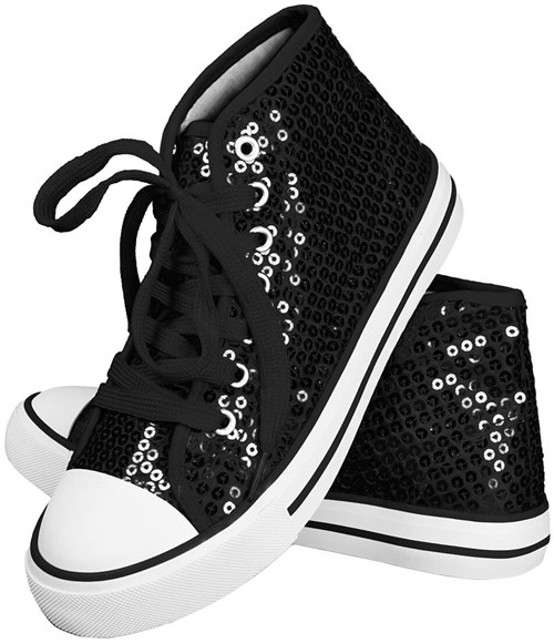 Pailletten Sneakers Zwart