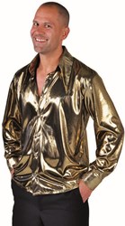 Blouse Folie Metallic Goud