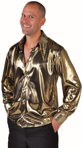 Blouse Folie Metallic Goud
