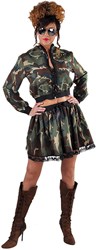 Camouflage Leger Jasje voor dames