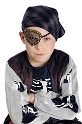 Piraten Ooglapje Bruin met Oog