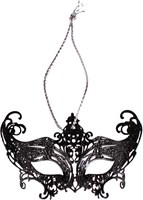 Venetiaans Masker Mini Hanger Zwart
