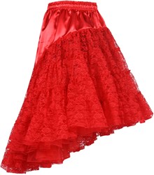 Petticoat met Kant Luxe Rood