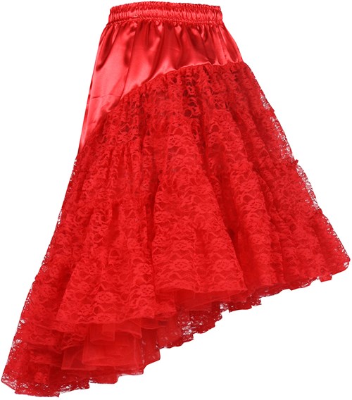 Petticoat met Kant Luxe Rood