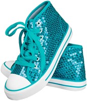 Pailletten Sneakers Turquoise
