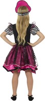 Piratenjurkje Pink-Zwart voor meisjes (achterkant)