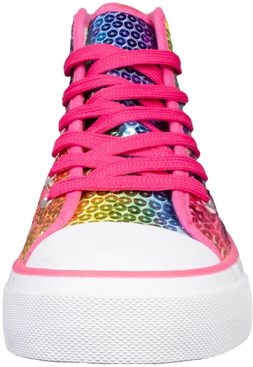 Pailletten Sneakers Regenboog (voorkant)