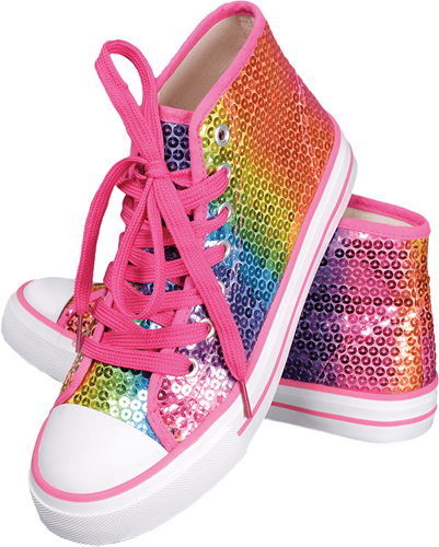 Pailletten Sneakers Regenboog