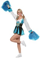 Dames Outfit Cheerleader Aqua