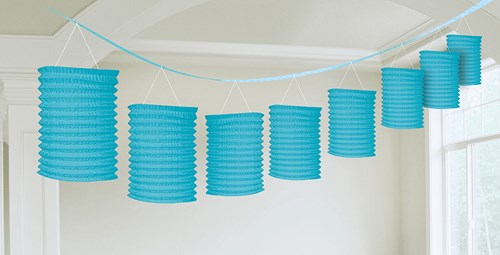 Slinger Lampionnen Turquoise - 3,6m