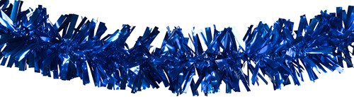 Brandvertragende Folie Draaiguirlande Blauw 10m