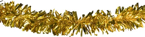 Brandvertragende Folie Draaiguirlande Goud 10m (Ø 20cm, PVC)