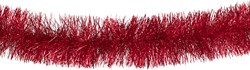 Brandvertragende Folie Draaiguirlande Rood Fijn 5m