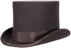 Hoge Hoed Luxe Grijs (wolvilt)