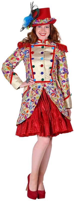 Carnavalsjas Dames Paisley Color Goud