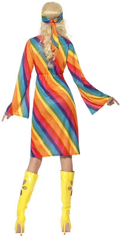 Hippie Jurkje Rainbow voor dames (achterkant)